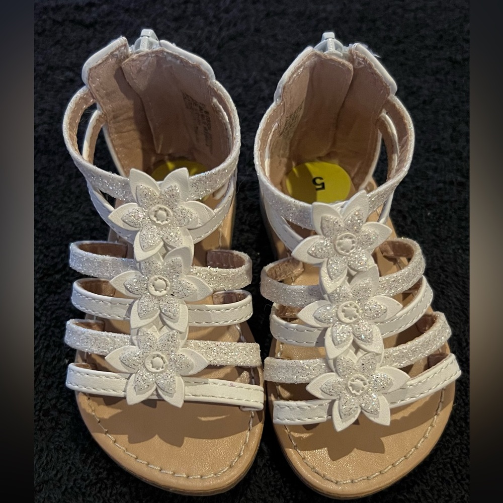 White sandals